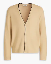 Sandro Waffle-knit wool-blend cardigan - Neutral Neutral