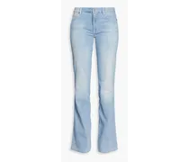 Kimmie faded mid-rise flared jeans - Blue