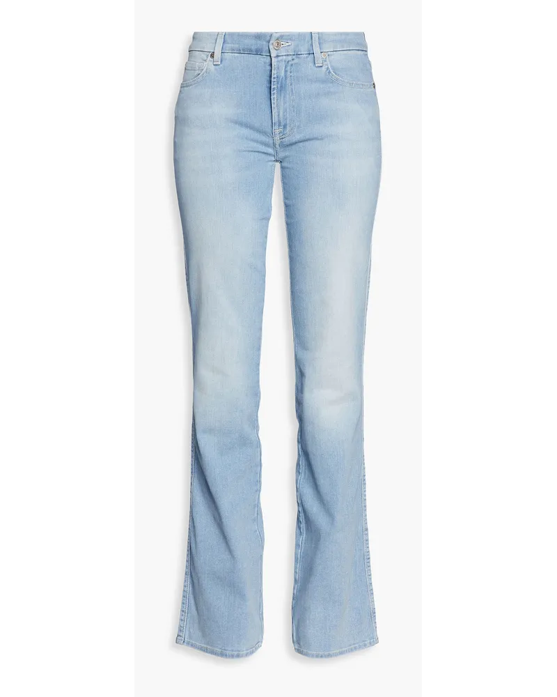 Kimmie faded mid-rise flared jeans - Blue
