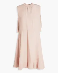 RED Valentino Cape-effect satin-crepe mini dress - Pink Pink