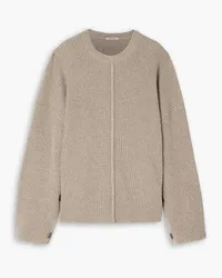 Peter Do Ribbed merino wool and cashmere-blend sweater - Neutral Neutral