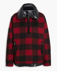 Holden Reversible checked flannel half-zip jacket - Red Red