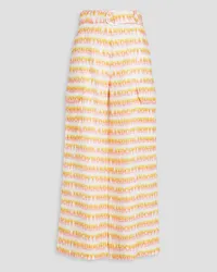 Zimmermann Printed linen wide-leg pants - Orange Orange