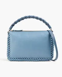 Altuzarra Braided color-block leather tote - Blue Blue