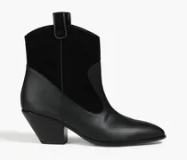 Leather ankle boots - Black