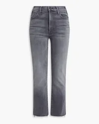 Mother Hustler high-rise kick-flare jeans - Gray Gray