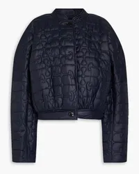 Ganni Quilted shell jacket - Blue Blue