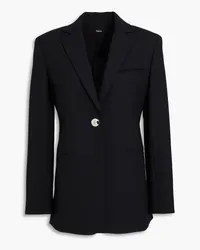 Theory Wool-blend crepe blazer - Black Black