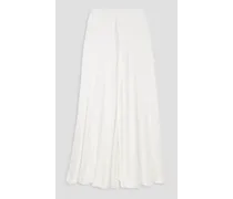 Felicity crepon maxi skirt - White
