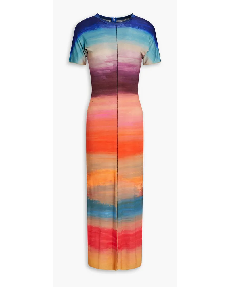 Marni Printed jersey midi dress - Multicolor Multicolor