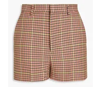 Prince of Wales checked tweed shorts - Pink