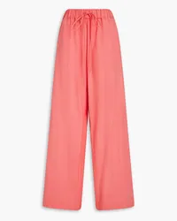 BONDI BORN Portici cotton-poplin wide-leg pants - Orange Orange