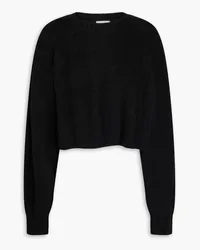 Le Kasha 1918 Jude cropped cable-knit cashmere sweater - Black Black