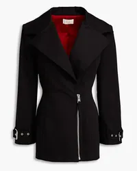 Sara Battaglia Cotton-blend blazer - Black Black