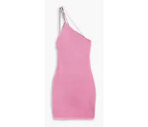 Sebeta one-shoulder knitted mini dress - Pink