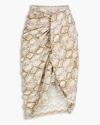 Melissa Odabash Snake-print woven pareo - Animal print Animal