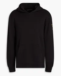 James Perse Printed French cotton-terry hoodie - Black Black