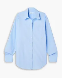 Alexander Wang Cotton-poplin shirt - Blue Blue