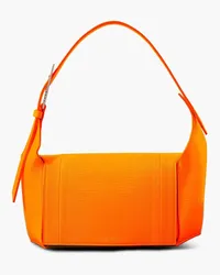 ATTICO 7/7 neon croc-effect leather shoulder bag - Orange Orange