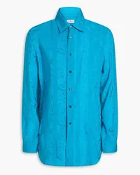 Etro Silk-jacquard shirt - Blue Blue