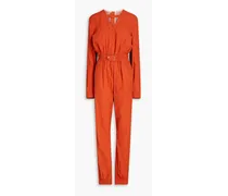Cutout cotton jumpsuit - Orange