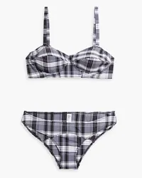 Lisa Marie Fernandez Goldwyn checked bikini - Black Black