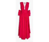 Ira pintucked georgette gown - Pink