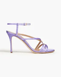 Sergio Rossi Bon Ton satin sandals - Purple Purple