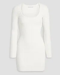 Alexander Wang Terry-jacquard mini dress - White White