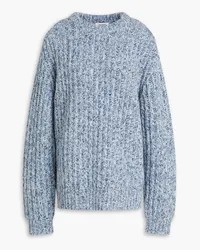 Sandro Ribbed wool-blend sweater - Blue Blue