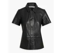 Eros leather shirt - Black