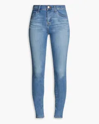 J Brand Faded high-rise skinny jeans - Blue Blue