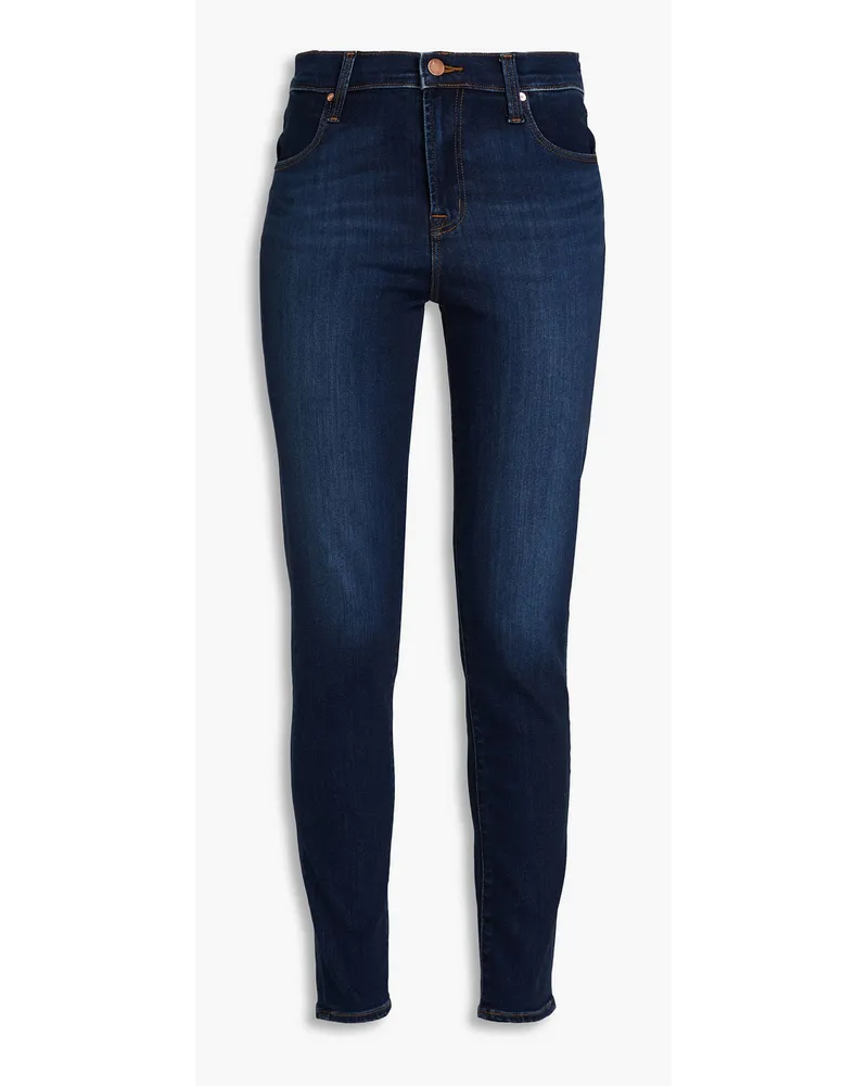 Faded high-rise skinny jeans - Blue