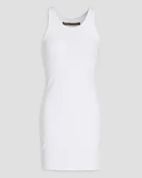 Enza Costa Ribbed jersey mini dress - White White