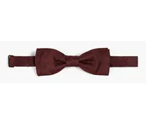 Silk-jacquard bow tie - Burgundy