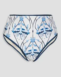 AGUA BENDITA Magenta Cometa printed bikini briefs - White White