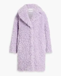 STAND Camille faux shearling coat - Purple Purple