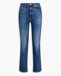 7 for all mankind Soho high-rise slim-leg pants - Blue Blue