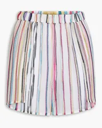 Missoni Striped crochet-knit shorts - Blue Blue