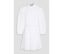Alice Olivia - Blakesley broderie anglaise mini dress - White