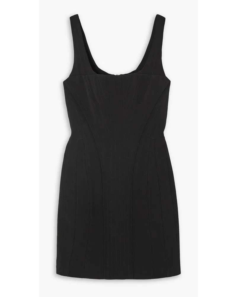 Balmain Crepe mini dress - Black Black