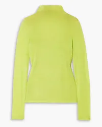 Vince Layered Lyocell-blend top - Yellow Yellow