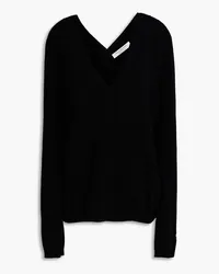 Philosophy Di Lorenzo Serafini Embroidered wool and cashmere-blend sweater - Black Black