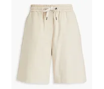 French cotton-blend terry shorts - Neutral