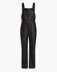 Claudie Pierlot Leather overalls - Black Black