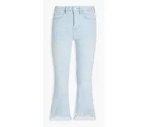 Le Crop cropped mid-rise bootcut jeans - Blue