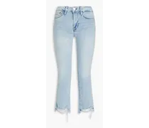 Le Crop cropped mid-rise bootcut jeans - Blue