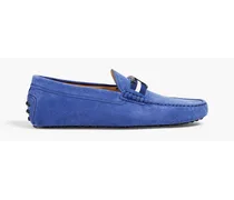 T timeless suede driving shoes - Blue