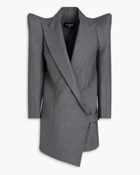 Balmain Asymmetric wool blazer - Gray Gray