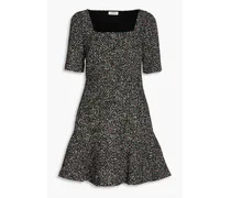 Hillary metallic tweed mini dress - Black